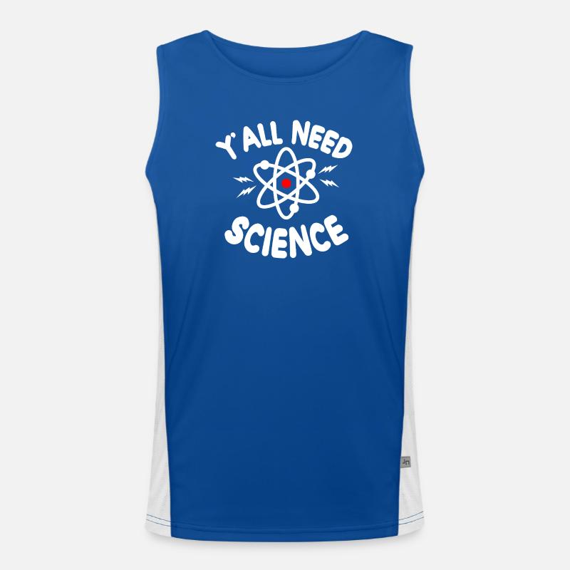 Science pour tous Tee Atom Débardeur respirant contrasté Homme 