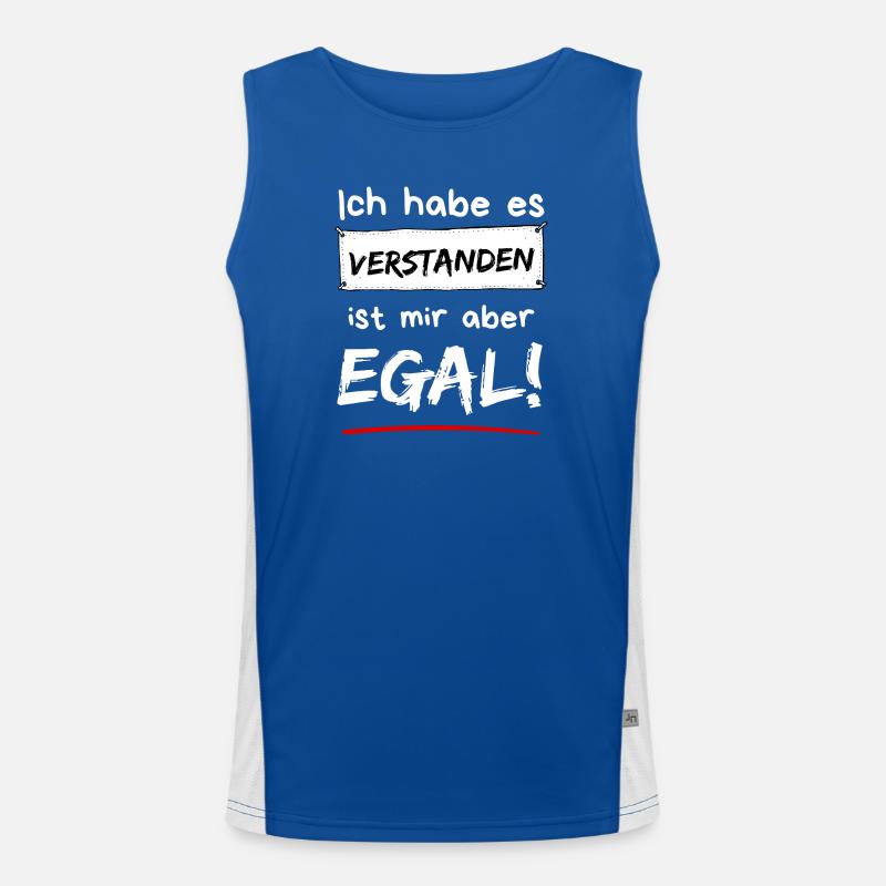 I got it. But I don't care! Men's Functional Contrast Tank Top 