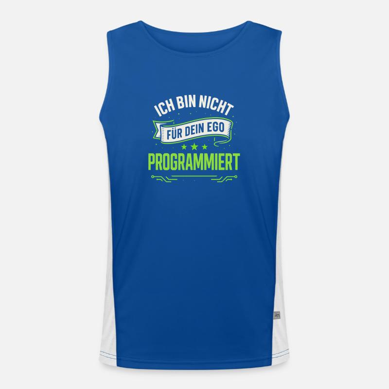 Je ne suis pas programmé pour ton ego T-shirt Sp Débardeur respirant contrasté Homme 