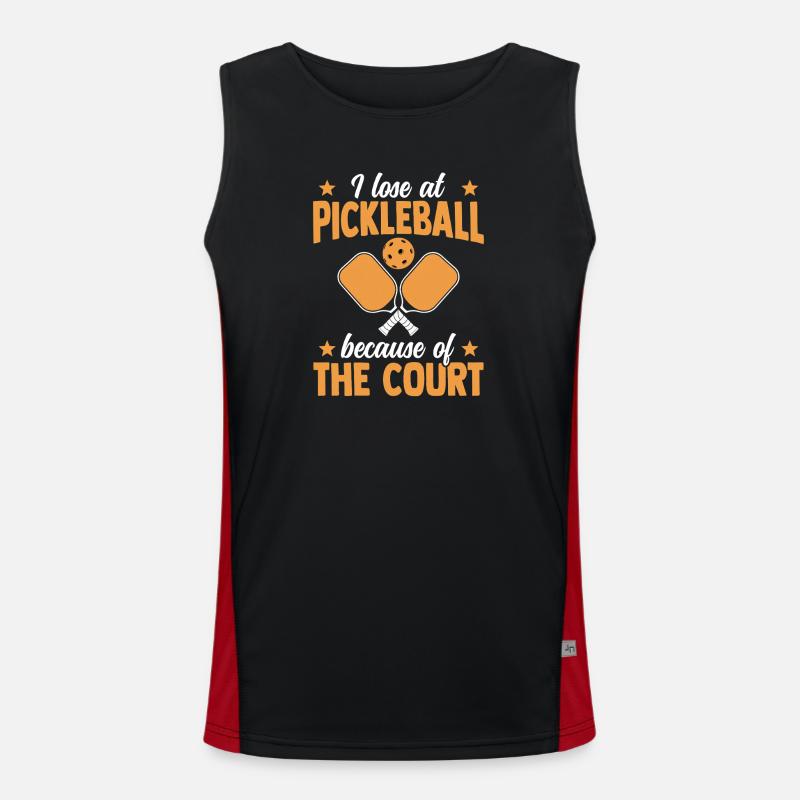 Pickleball Paddleball Funktionelles Kontrast-Tank Top für Männer 