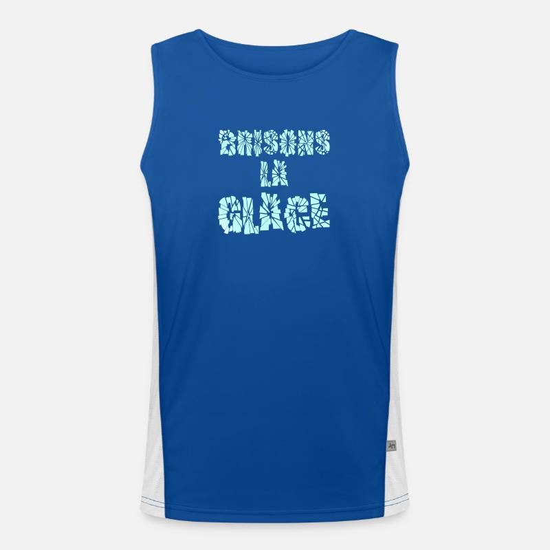 LASS UNS DAS EIS BRECHEN! Funktionelles Kontrast-Tank Top für Männer 