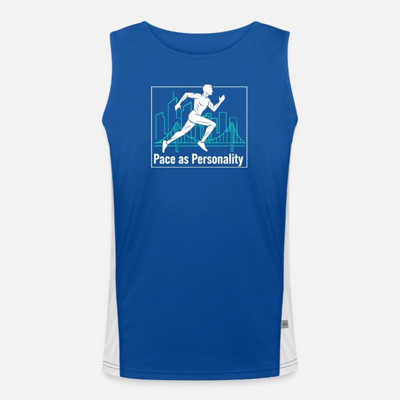 Pace as Personality Funktionelles Kontrast-Tank Top für Männer 