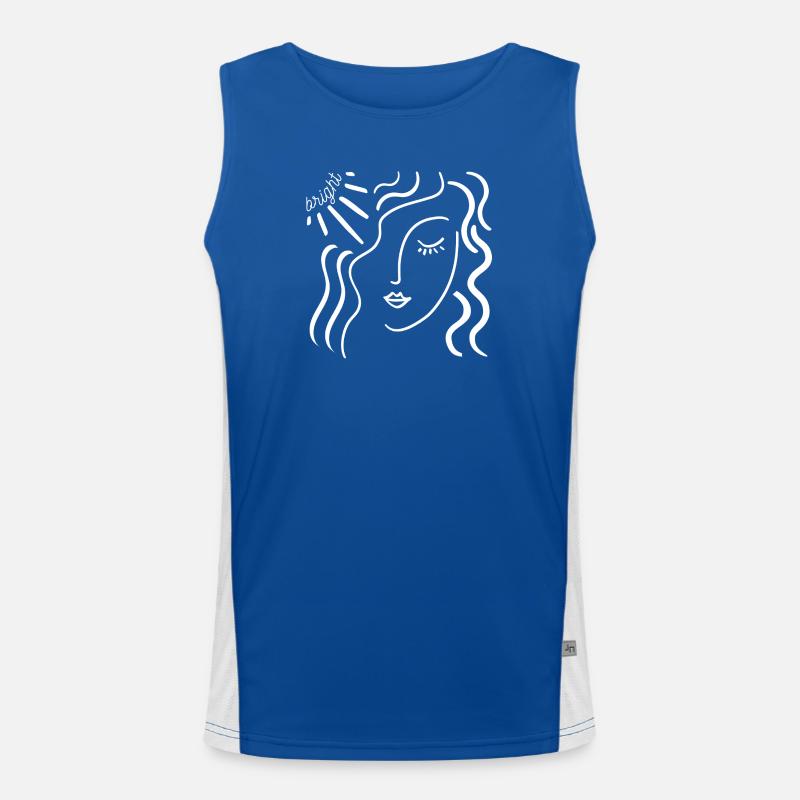 hell Funktionelles Kontrast-Tank Top für Männer 