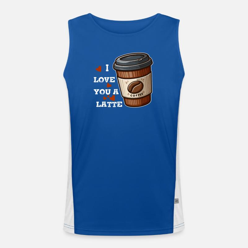 J'adore un latte Débardeur respirant contrasté Homme 