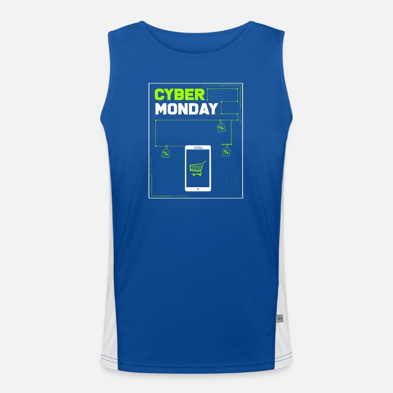 Kaufrausch Cyber Monday Funktionelles Kontrast-Tank Top für Männer 