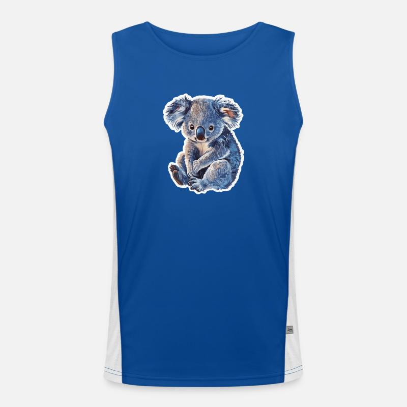 Koala Funktionelles Kontrast-Tank Top für Männer 
