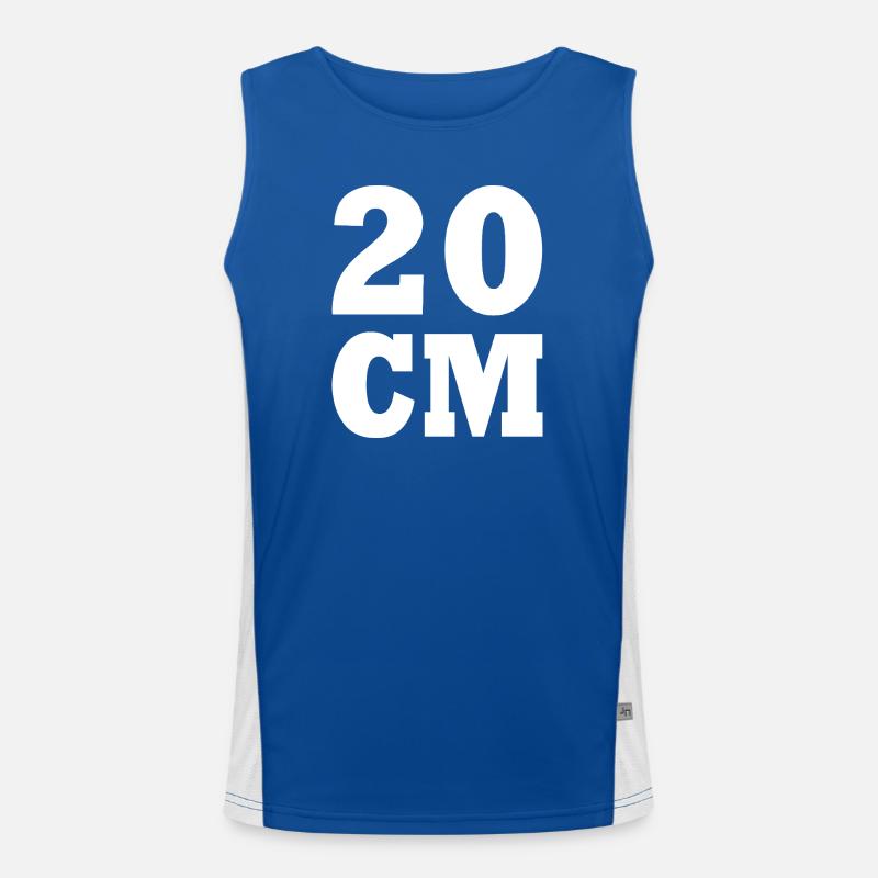 20 cm Funktionelles Kontrast-Tank Top für Männer 