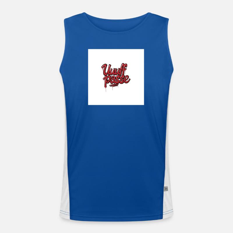 UffPasse Graffiti Schriftzug Funktionelles Kontrast-Tank Top für Männer 