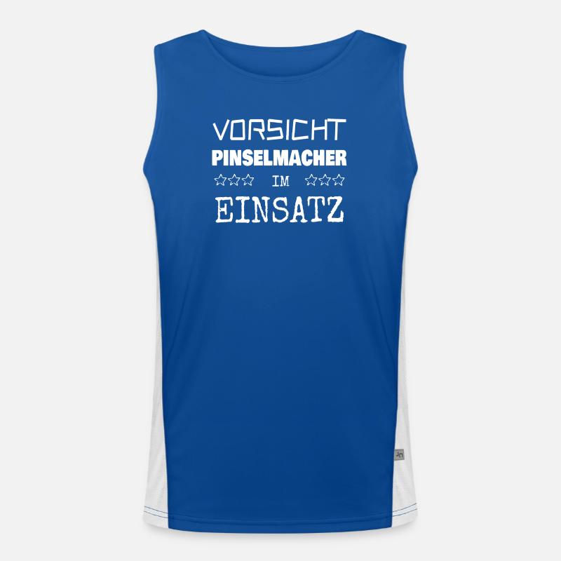 Brush maker as a vocation Men's Functional Contrast Tank Top 