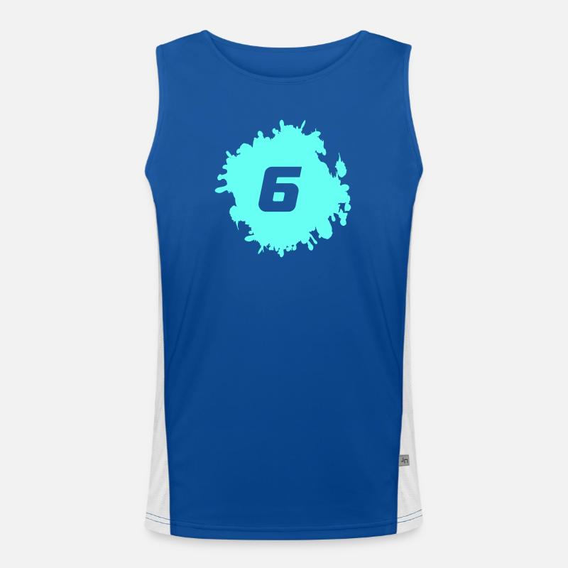 klecks_6 Funktionelles Kontrast-Tank Top für Männer 