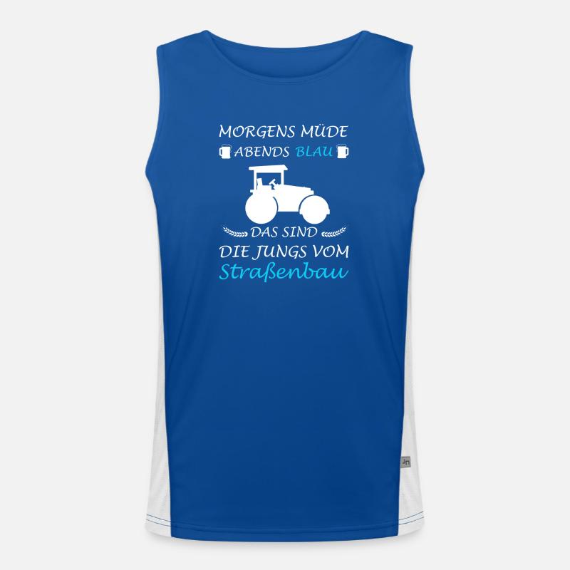Construction de routes Ouvriers du bâtiment Débardeur respirant contrasté Homme 