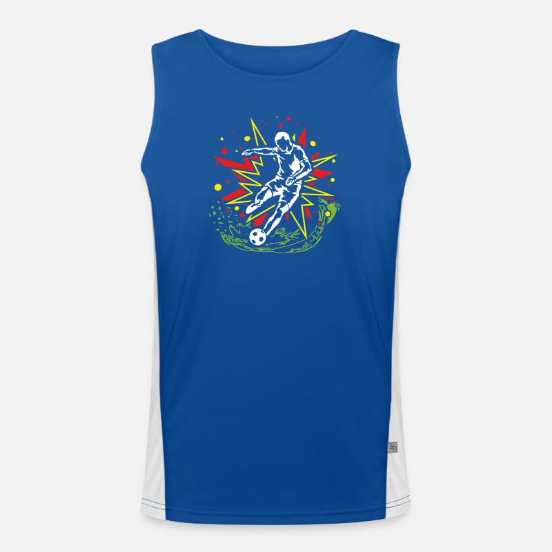 Kicker in ComicBeat Men's Functional Contrast Tank Top 