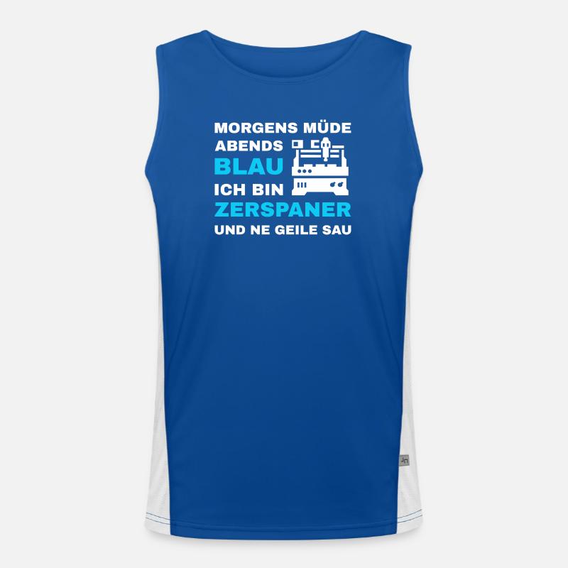 Machinists Cutting Machine Operators CNC Lathe Metals Men's Functional Contrast Tank Top 