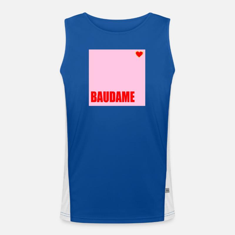 CLIENT BAUDAME HAUSBAU HERZ Men's Functional Contrast Tank Top 