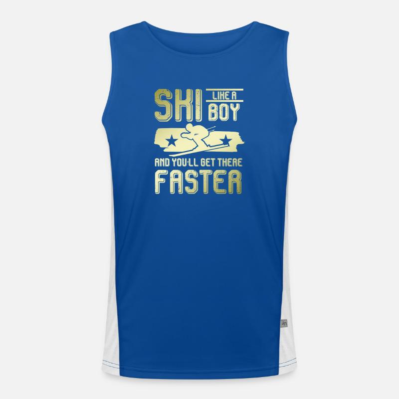 ski junge Funktionelles Kontrast-Tank Top für Männer 