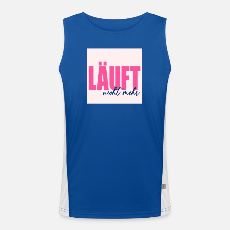 DOESN'T RUN ANYMORE Men's Functional Contrast Tank Top 