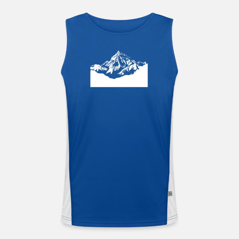 wandern klettern Berge Funktionelles Kontrast-Tank Top für Männer 