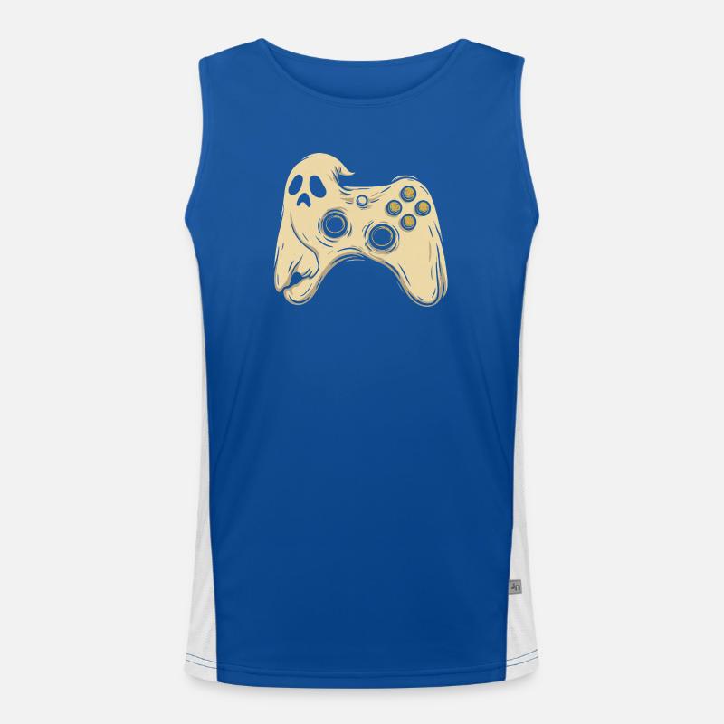 Ghost Pad Retro Arcade Men's Functional Contrast Tank Top 