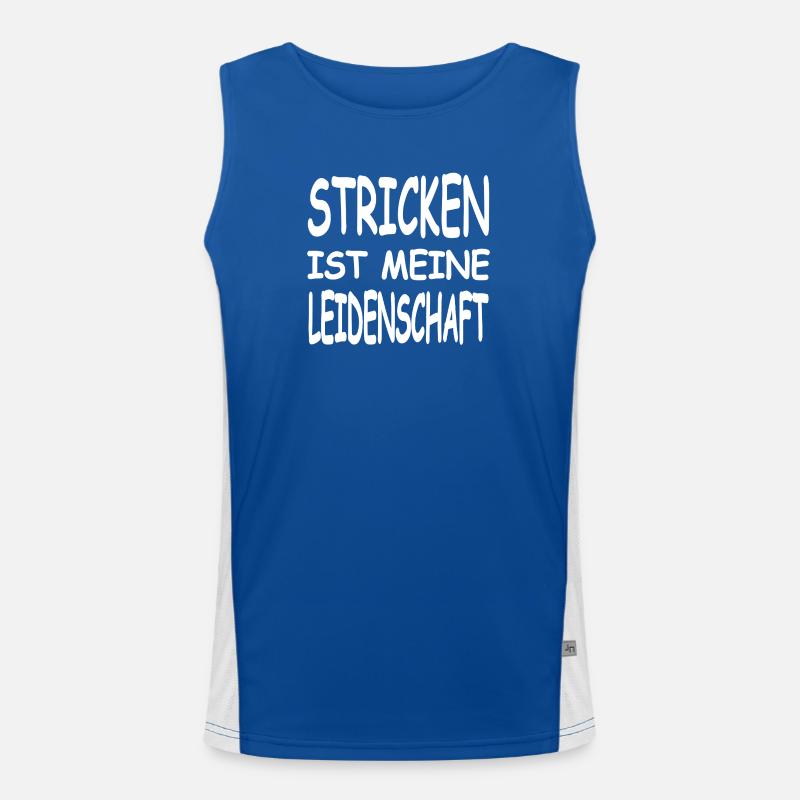 knit Men's Functional Contrast Tank Top 
