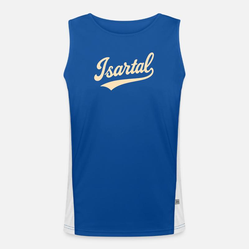 Isar Valley lettering Men's Functional Contrast Tank Top 