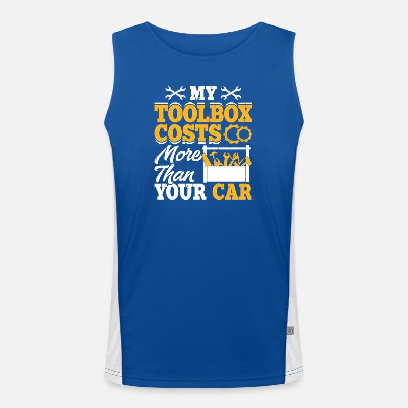 Mechanic Mechatronics Technician Screwdriver Gift Men's Functional Contrast Tank Top 