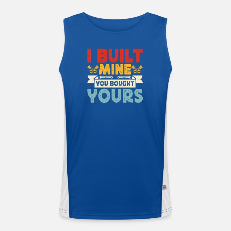 Mechanic Mechatronics Technician Screwdriver Gift Men's Functional Contrast Tank Top 