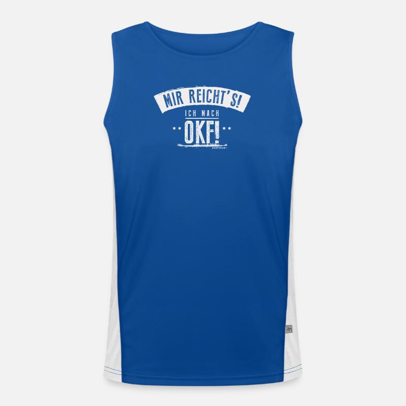 Ortskontrollfahrt OKF Dorfleben  Funktionelles Kontrast-Tank Top für Männer 