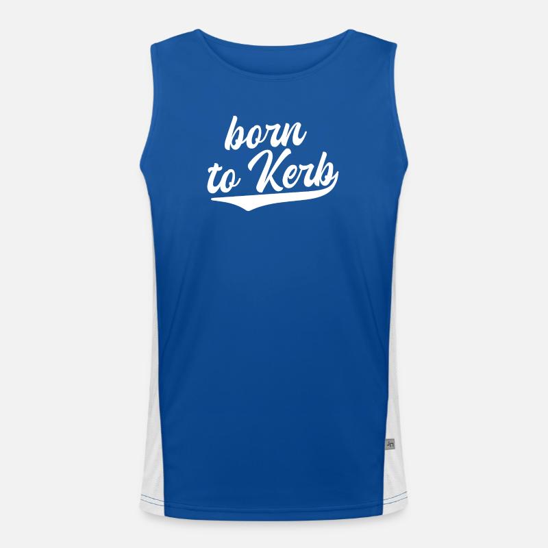 Born to Kerb / Kirchweih  Funktionelles Kontrast-Tank Top für Männer 
