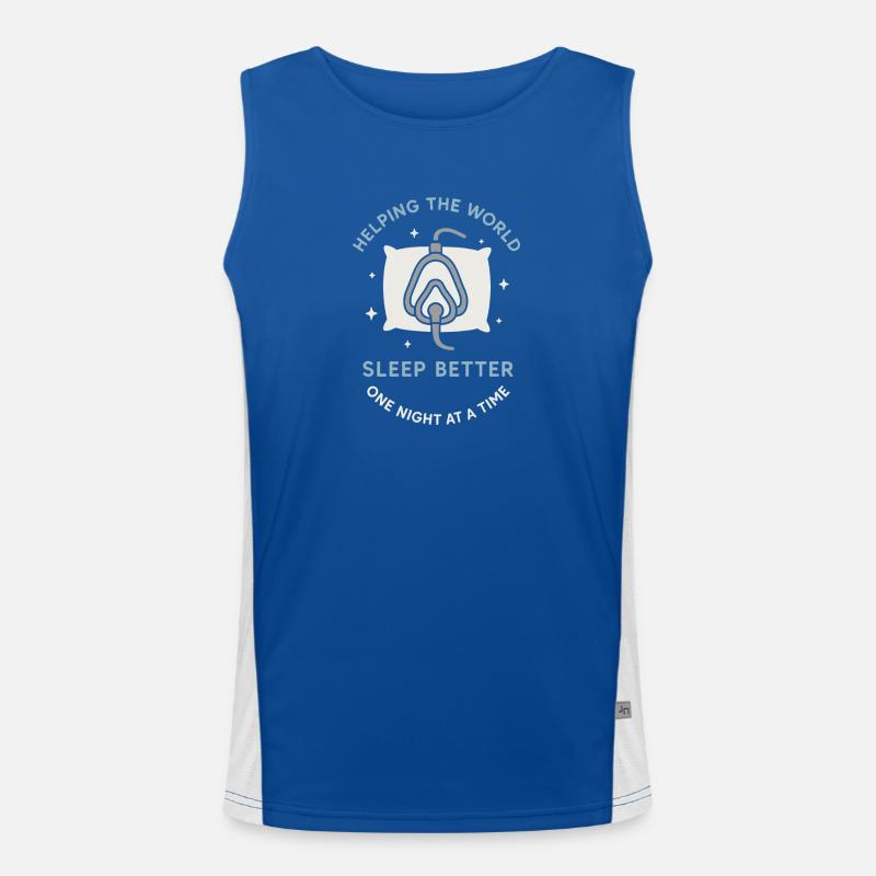 Schlaftechnologe Polysomnographic Tech Rpsgt Funktionelles Kontrast-Tank Top für Männer 