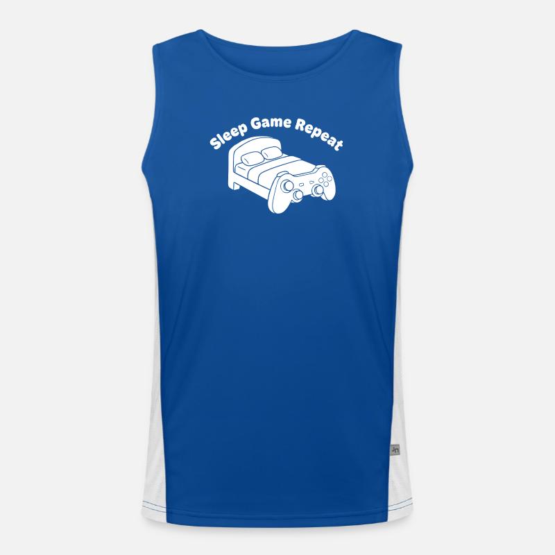 Gaming Bett Controller Design Funktionelles Kontrast-Tank Top für Männer 
