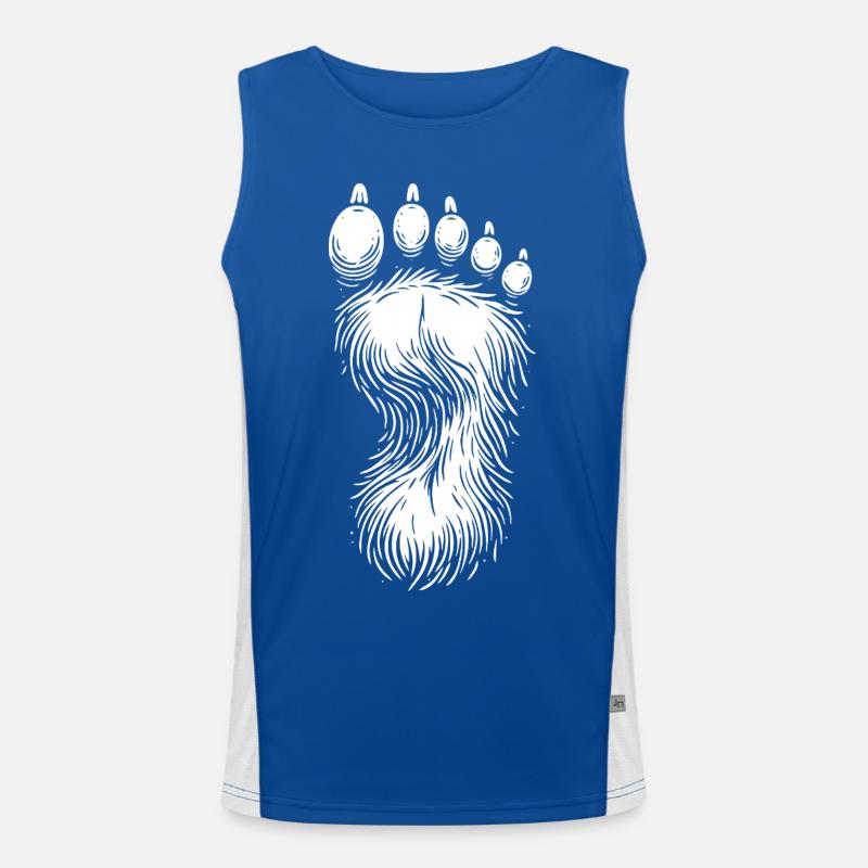Conception cool de l’empreinte Bigfoot Débardeur respirant contrasté Homme 