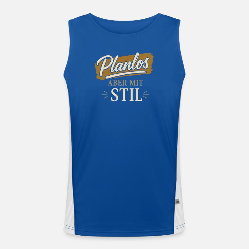 Planlos aber mit Stil Funktionelles Kontrast-Tank Top für Männer 