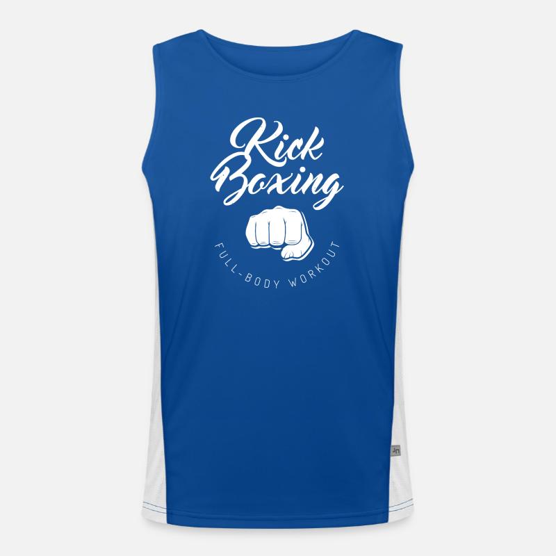 Kick Boxing – Full Body Workout Boxer Faust Funktionelles Kontrast-Tank Top für Männer 