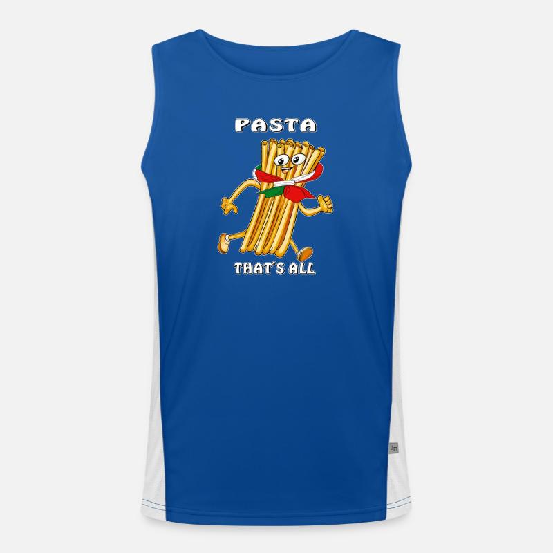 PASTA THAT'S ALL Funktionelles Kontrast-Tank Top für Männer 