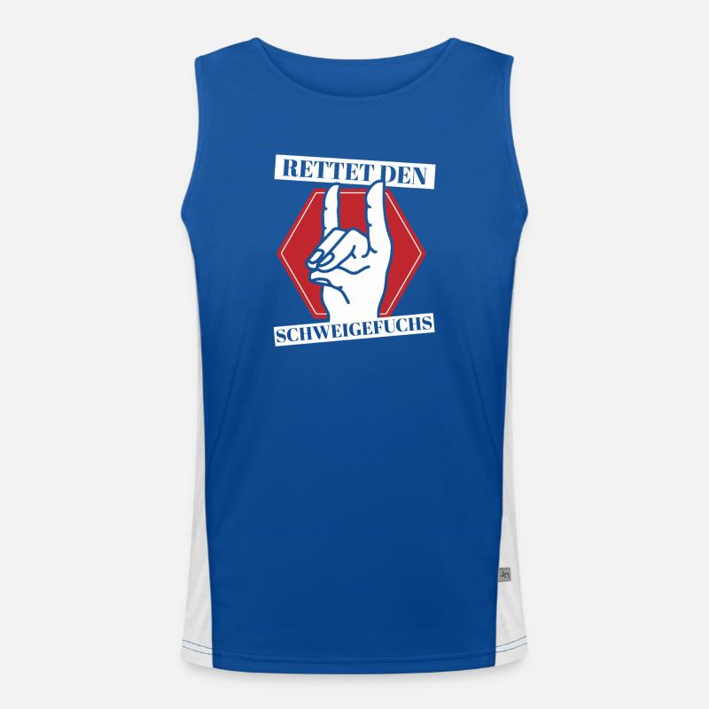 Silent Fox Enseignant, École primaire, Maternelle Débardeur respirant contrasté Homme 