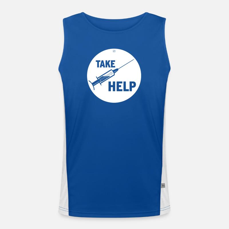 TAKE HELP Men's Functional Contrast Tank Top 