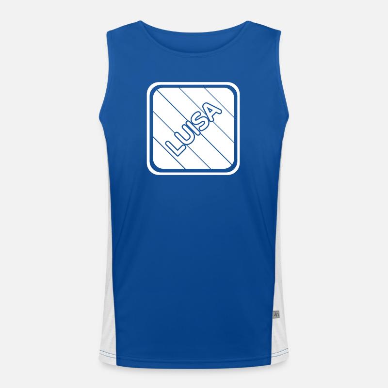 Luisa as a first name Men's Functional Contrast Tank Top 
