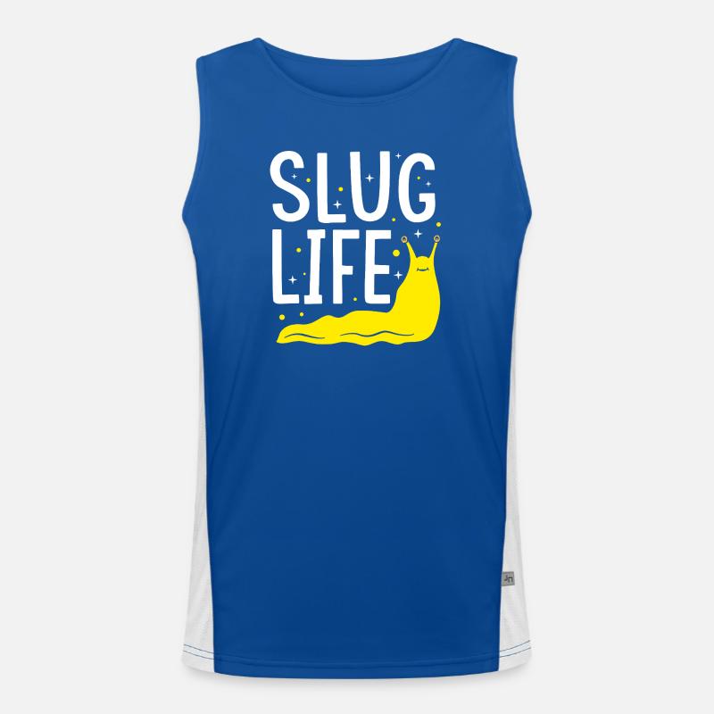 Banane Schnecke Funktionelles Kontrast-Tank Top für Männer 