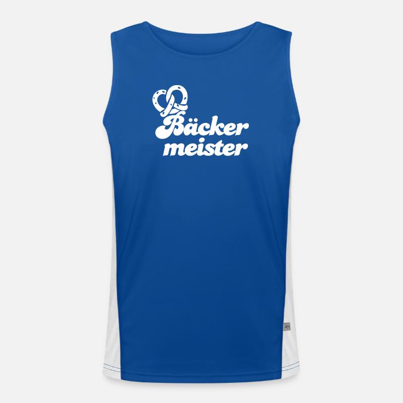 Bäckermeister Funktionelles Kontrast-Tank Top für Männer 