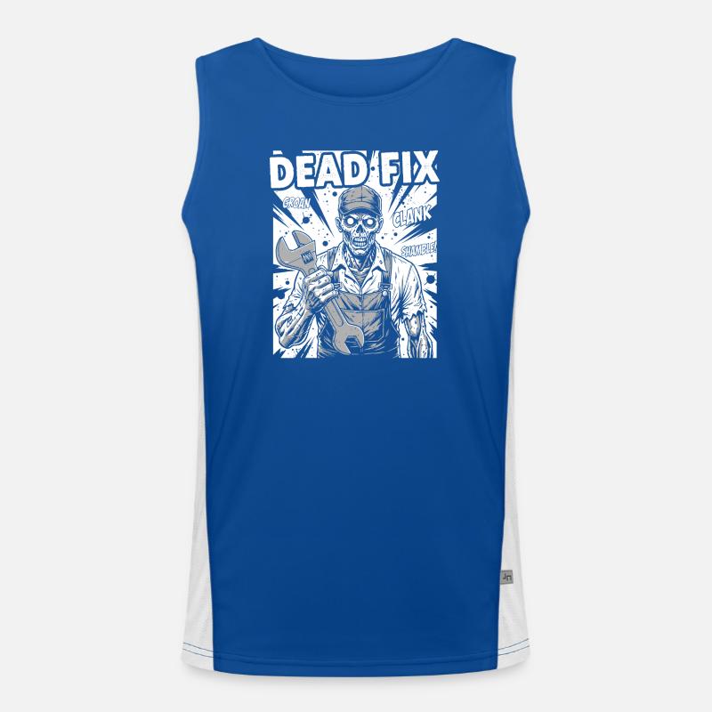 Dead Fix Skeleton Workshop Men's Functional Contrast Tank Top 
