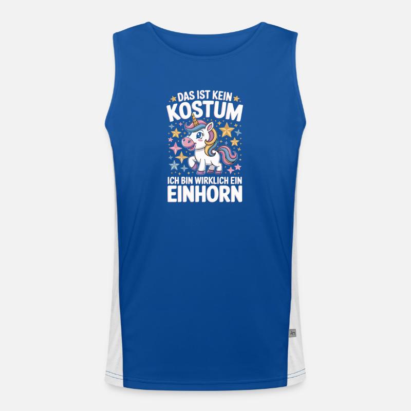 This is not a costume, I'm really a unicorn Men's Functional Contrast Tank Top 