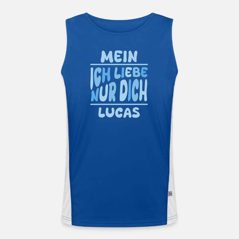 Lucas as a man Men's Functional Contrast Tank Top 