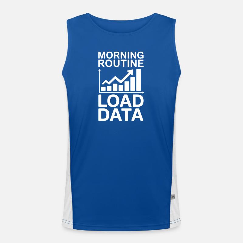 Data Analyst Saying Funny Data Analyst Gift Men's Functional Contrast Tank Top 