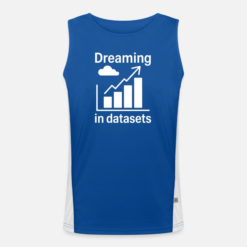 Data Analyst Saying Funny Data Analyst Gift Men's Functional Contrast Tank Top 