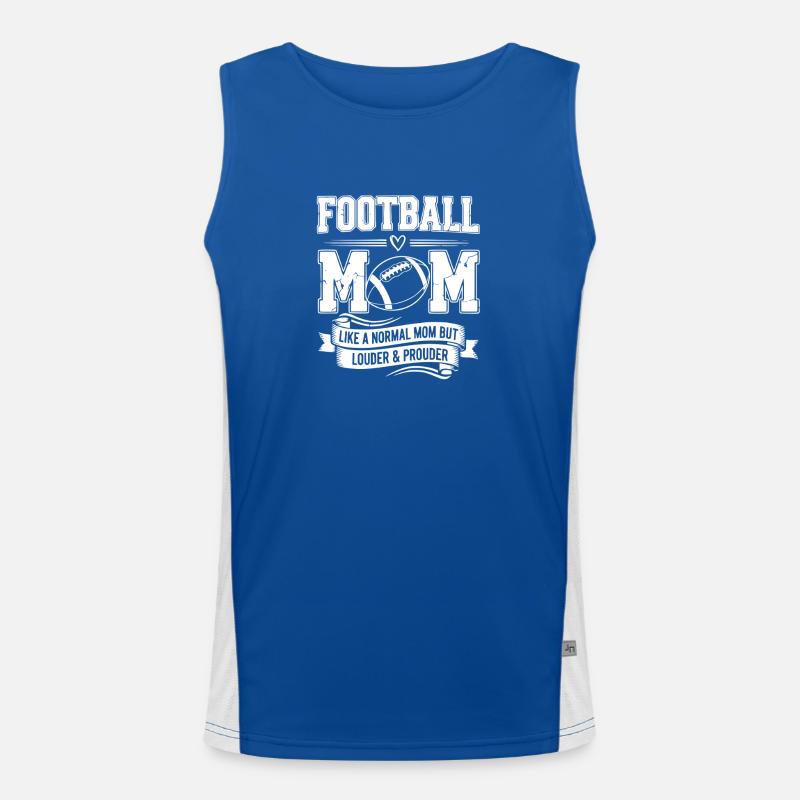 Mutter American Football Mutter Funktionelles Kontrast-Tank Top für Männer 
