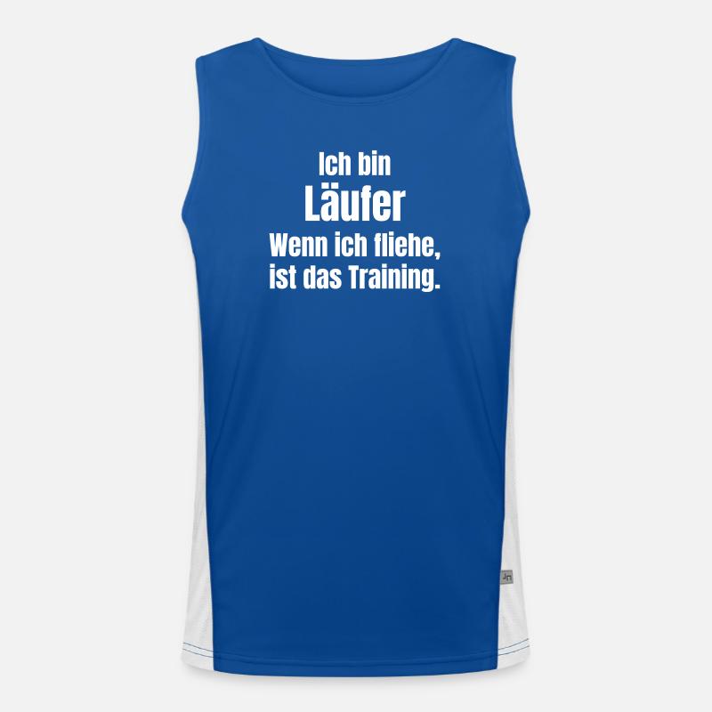 Ich bin Läufer Training Motivation Funktionelles Kontrast-Tank Top für Männer 