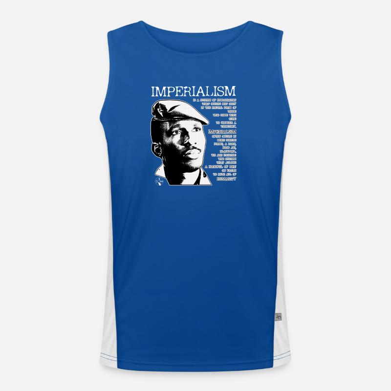Thomas Sankara: imperialism Men's Functional Contrast Tank Top 