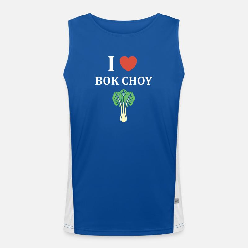 J Adore Bok Choy Graphique Débardeur respirant contrasté Homme 