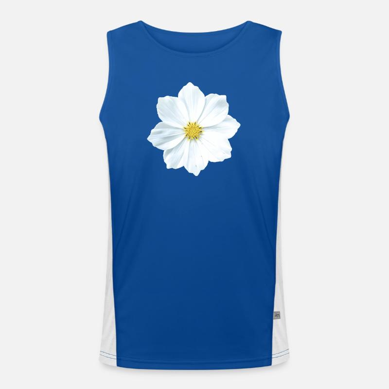 Blume Funktionelles Kontrast-Tank Top für Männer 