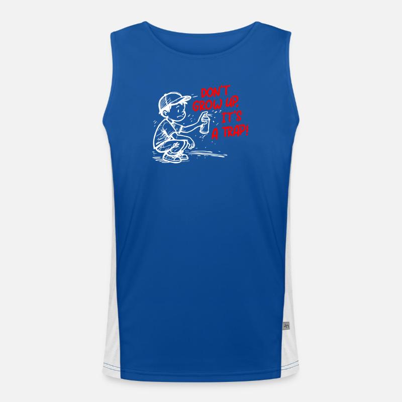 Es ist ein Trick Funktionelles Kontrast-Tank Top für Männer 